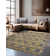 Glam Geometric Gray/Gold Area Rug