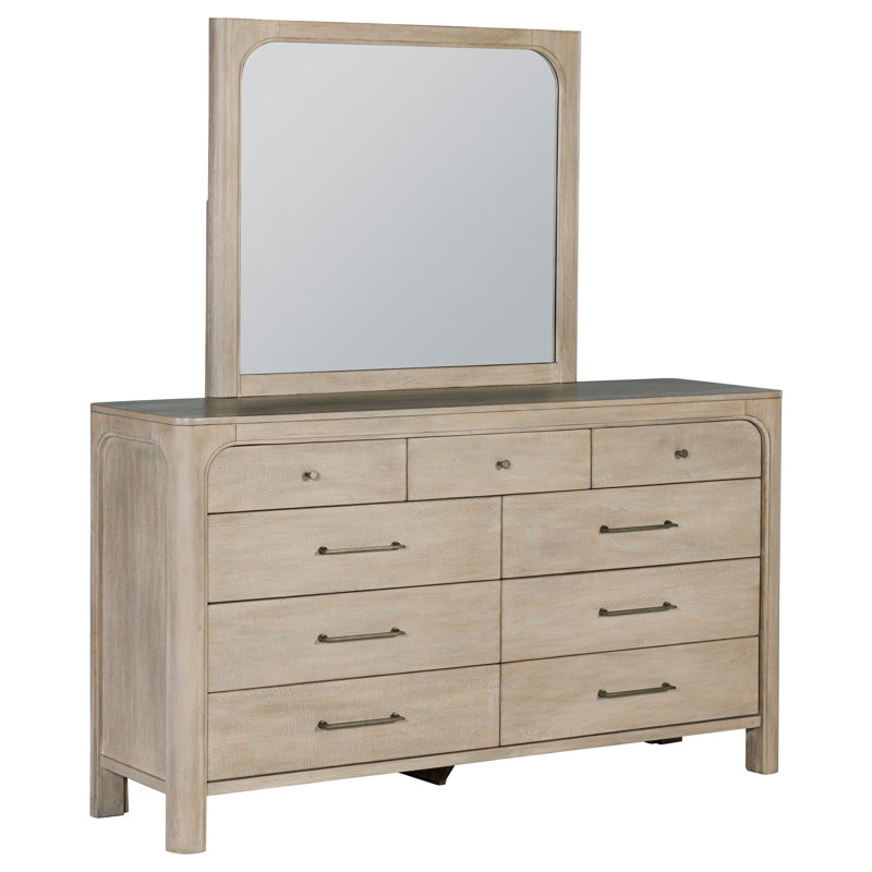Commode 9 tiroirs avec miroir Masada