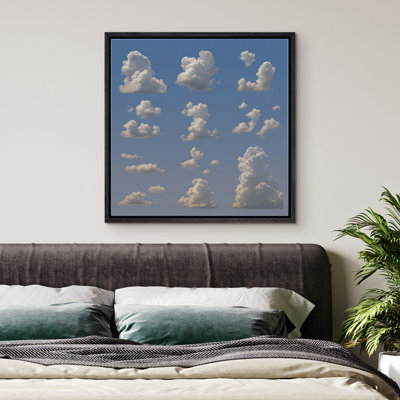 Clouds Wall Art Framed Canvas Print Bedroom Wall Decoration