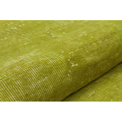 Hullinger Antique Hand Woven Green Hullinger Runner Carpet