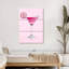 Cocktail rose martini sur toile, 3 pièces-109597387