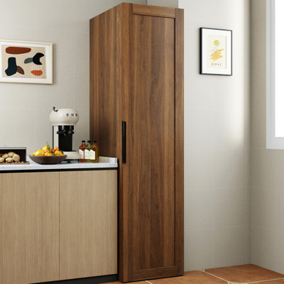 Armoire de rangement 62,8 po avec 5 tablettes suspendues