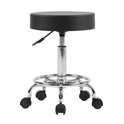 Buisan Round Rolling Height Adjustable Lab Stool