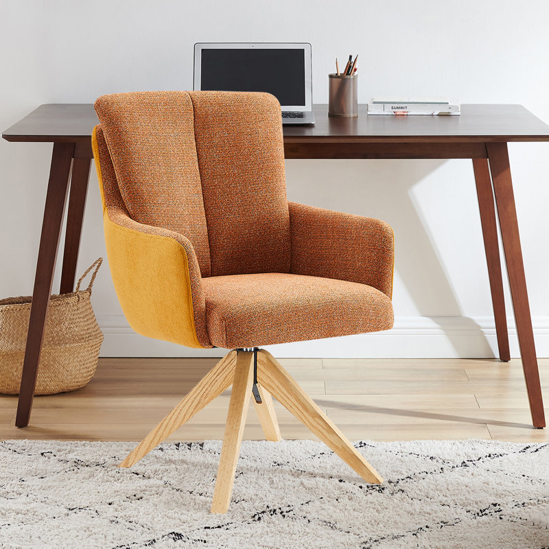 Chaise de bureau Bernab, Orange