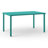 59"×35.4" Outdoor Metal Rectangular Dining Table-2022402267