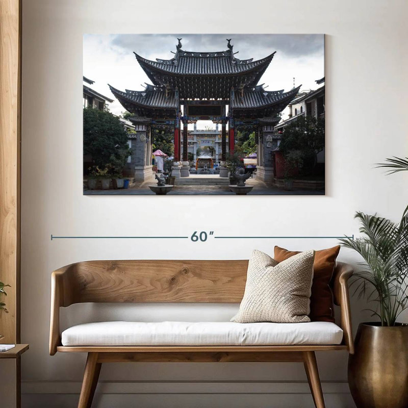 Pavillon du parc chinois Lilie, H 32 po x l 48 po