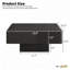 Table basse carrée 31,6 "avec plateau de table 7,1"-118017828