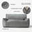Fila Oversized 2-Seater Bean Bag Chair With Armrests, Velveteen Soft Large Lounger For Adults, Navy Blue Foam-Filled Couch For Living Room Home Theater-255515254