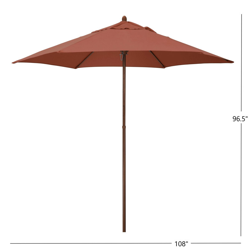 Parasol de marché 108 po Cecil, Brique