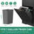 54'' Large Evynn With Led Light And 2 Drawers, Evynn With Trash Can Storage And Adjustable Shelves-64616172