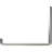 2"W x 8"D x 6"H Steel Hanging Shelf Bracket, Stainless Steel-933098852-933098854