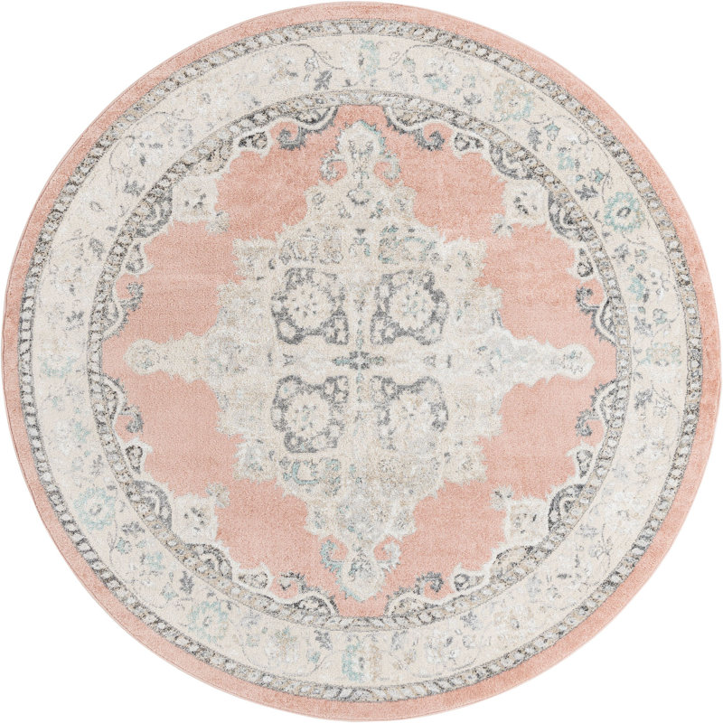 Troayurgh Oriental Indoor Rug, Round 7'10"