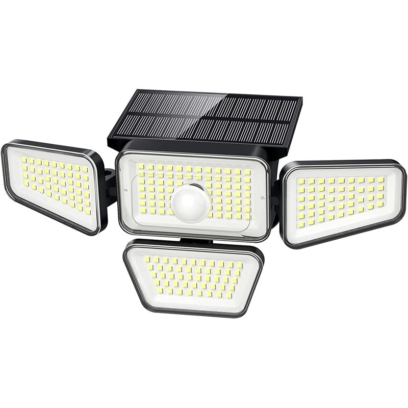 2.5-Watt LED Solar Power Dusk to Dawn Outdoor Security Flood Light with Motion Sensor