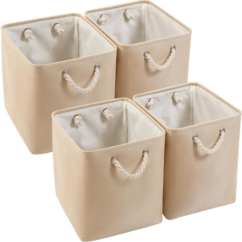 Longshore Tides Fabric Storage Bag, Beige