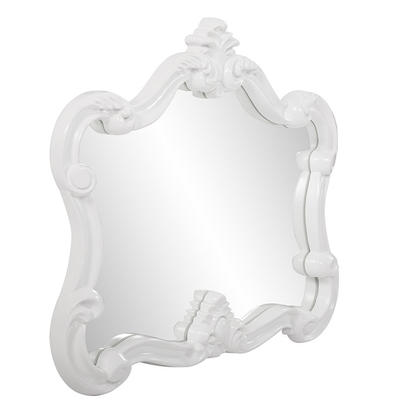 Brodee Resin Modern & Contemporary Accent Mirror, White