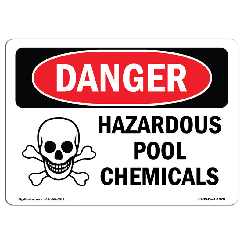 Panneau de danger OSHA, H 12 po x l 18 po x P 0,1 po