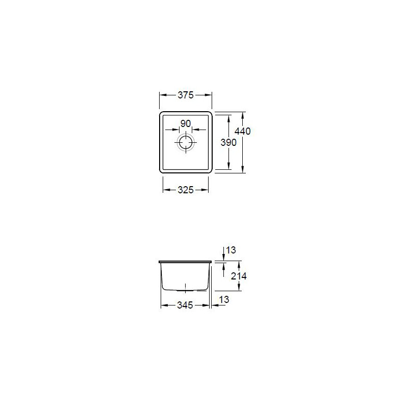 Subway Single Bowl Undermount Kitchen Sink