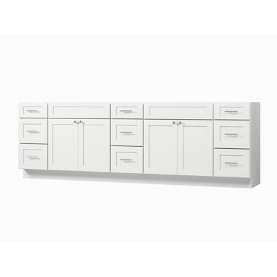 Disar 105'' Double Bathroom Vanity Base only