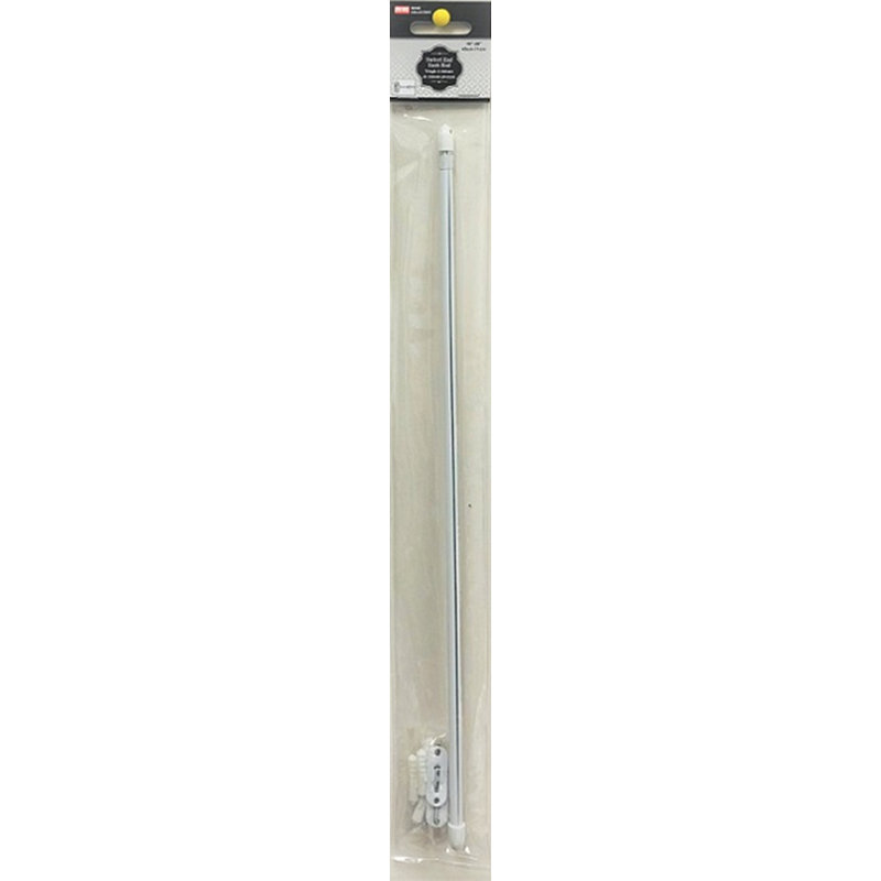 (28-48 ") Tige de ceinture avec support en métal - blanc, 28-48", Support en métal - blanc