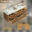 Meuble-lavabo mural flottant avec plateau en acrylique-2132749570-2132749571