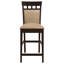 2 tabourets à hauteur de comptoir en beige et cappuccino, avec construction pour les chaises de salle à manger et cappuccino - Fonctionnels sophistiqués