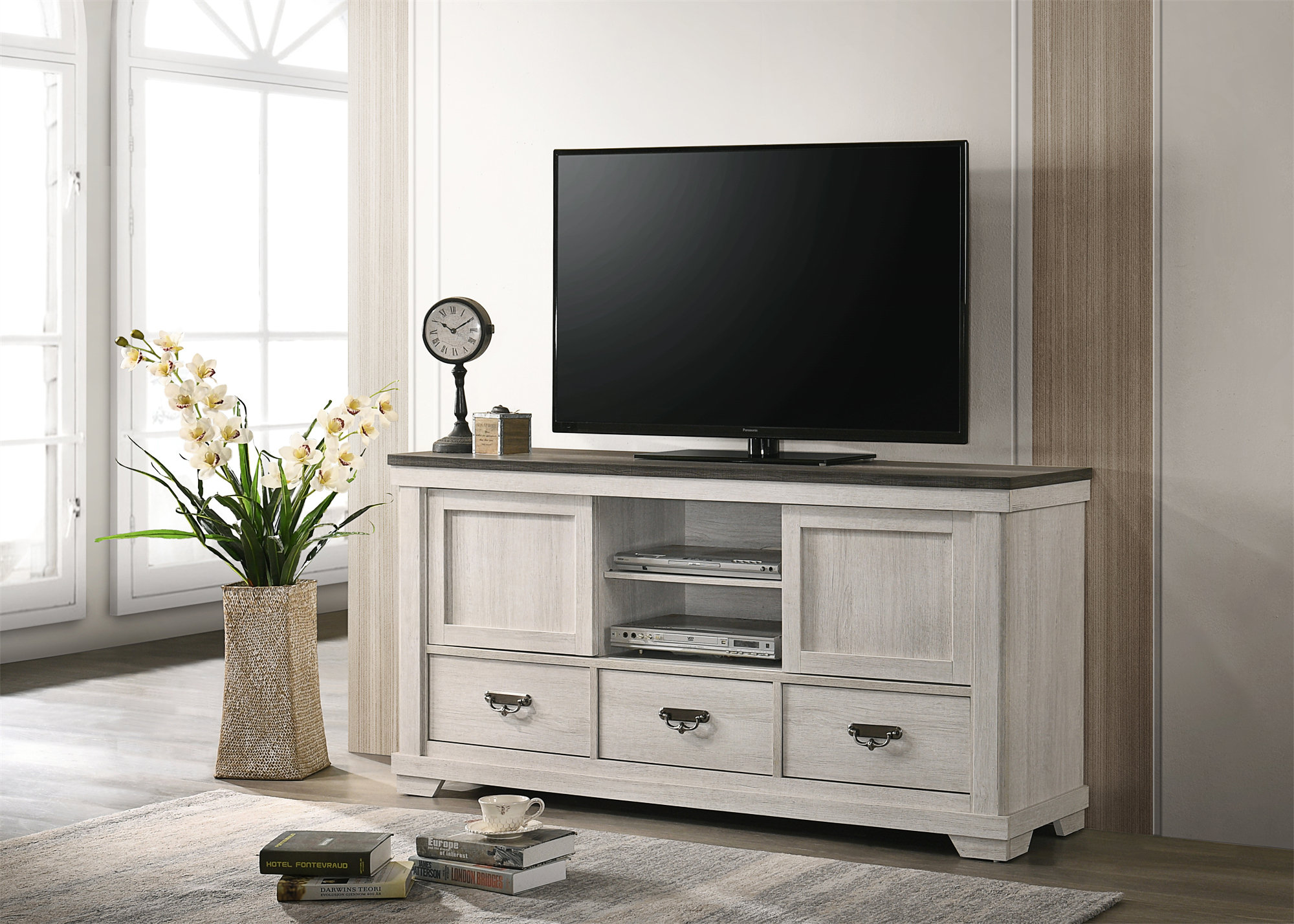 Audiohome Leighton - Tv Stand - White | Wayfair
