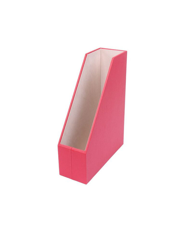 Michou Faux Leather Magazine Holder, Red