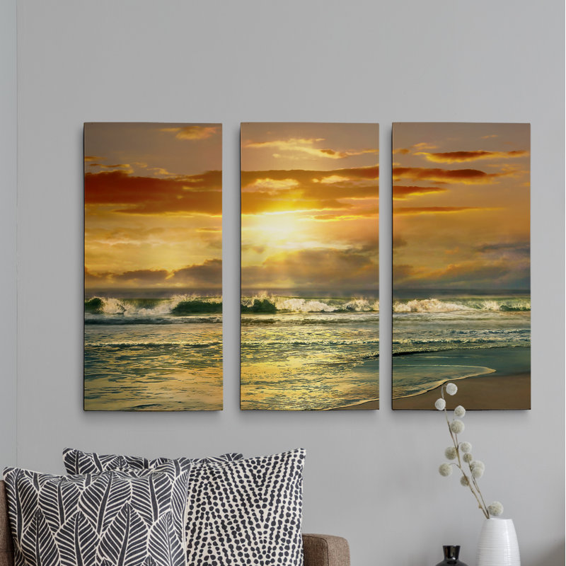 Une image multi-pièces de qualité supérieure proche d’malibu sur toile, H 24 po x l 36 po x P 1,5 po