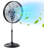 20 in. 3 Fan Speeds High Velocity Industrial Pedestal Fan in Silvery with 80° Oscillating, 5300 CFM, adjustable height.