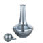 Austin Allen James - vase en verre plaqué Elisias - H 14 po - bleu fumée-273393572