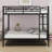 Metal Bunk Bed With Trundle-1893343110