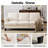 84'' Linen Upholstered 3-Seater Sofa Set of 2-230016800
