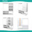 Armoire 2 portes avec espace de suspension, armoire avec tablettes réglables