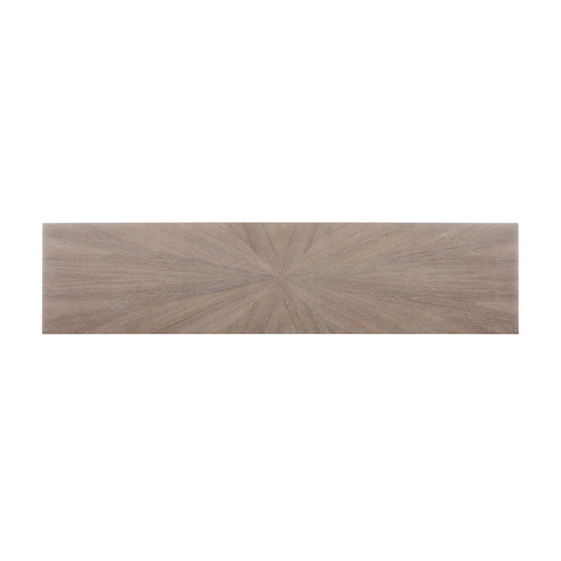 Driftwood Rectangular Wooden Console Table with Four Legs