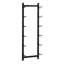 Wall Mounted Wine Bottle Rack Black