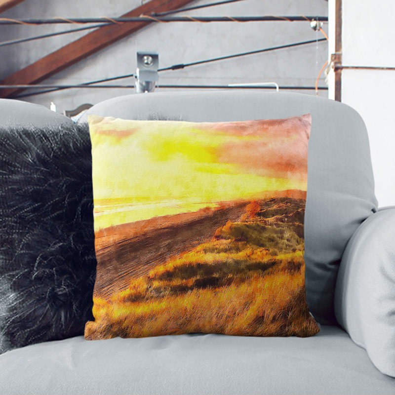 Square Cushion, 40cm H x 40cm W x 15cm D, Stone