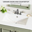 Meuble-lavabo autoportant avec cadre en bois massif 30 po avec lavabo et organisateur de porte-66773590-63681523