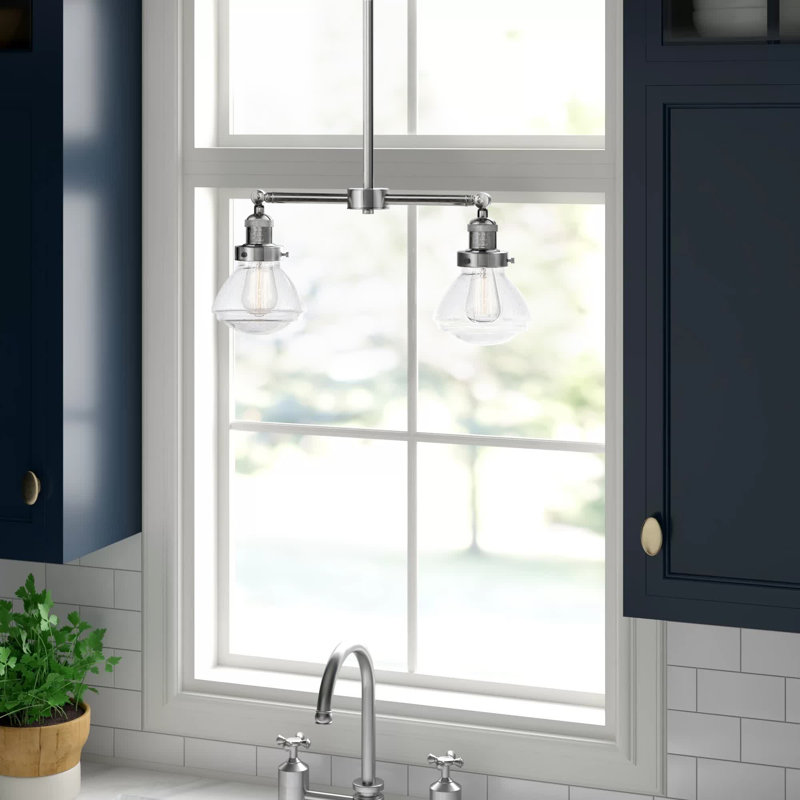 Chesterville 2 - Light Kitchen Island Pendant, Seedy, Polished Chrome