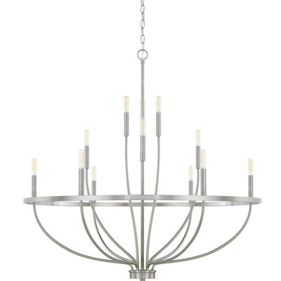 Greyson Dimmable Wagon Wheel Chandelier