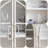 Modern White Solid Wood Sideboard