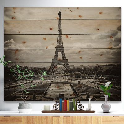 Vintage View of Paris France - Cityscape Photo Print