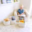 Ensemble de 3 cubes de rangement en corde de coton