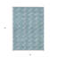 Tapis bleu sarcelle lavable d'intérieur / extérieur 5 pi x 8 pi HomeRoots