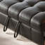 Coussin de canapé modulaire en similicuir noir