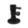 Round Lever 1/4-Turn Angle Stop 1/2" Copper x 3/8" Compression