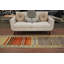 Tapis de couloir rayé en laine Kilim