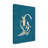 " Wrapped Canvas Wall Art - Sarah Manovski 'Gold Blue Koi Fish' Wall Art For Living Room, Bedroom, Or Office Décor - 30x47 "