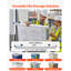Pinces Blueprint, 24 pouces, bandes de reliure à pinces, construction en aluminium, rangement de documents, pour impression bleue, cartes, papier de construction, affiches, dessins, dessins