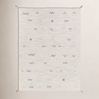 Bodie Light Gray Brown Hand-Woven Wool Rug