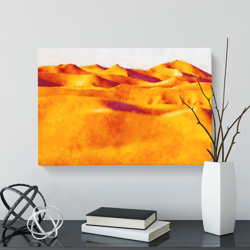 Sand Dunes Of Iran - Wrapped Canvas, 40cm H x 60cm W x 3cm D